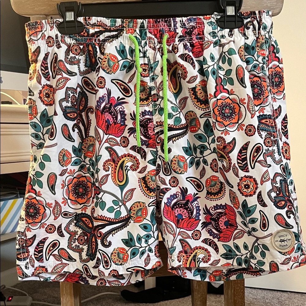 Spicy Tuna Multicolor Paisley Swim Shorts